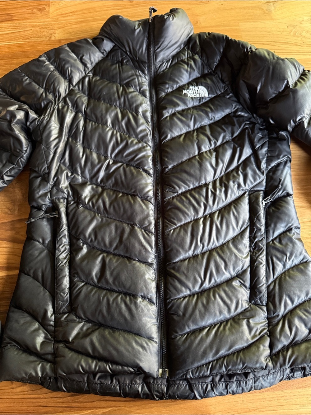 The North Face Black Chevron Quilted Puffer Jacket